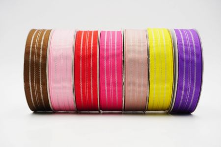 Multiple Striped Metallic Ribbon - Multiple Striped Metallic Ribbon
